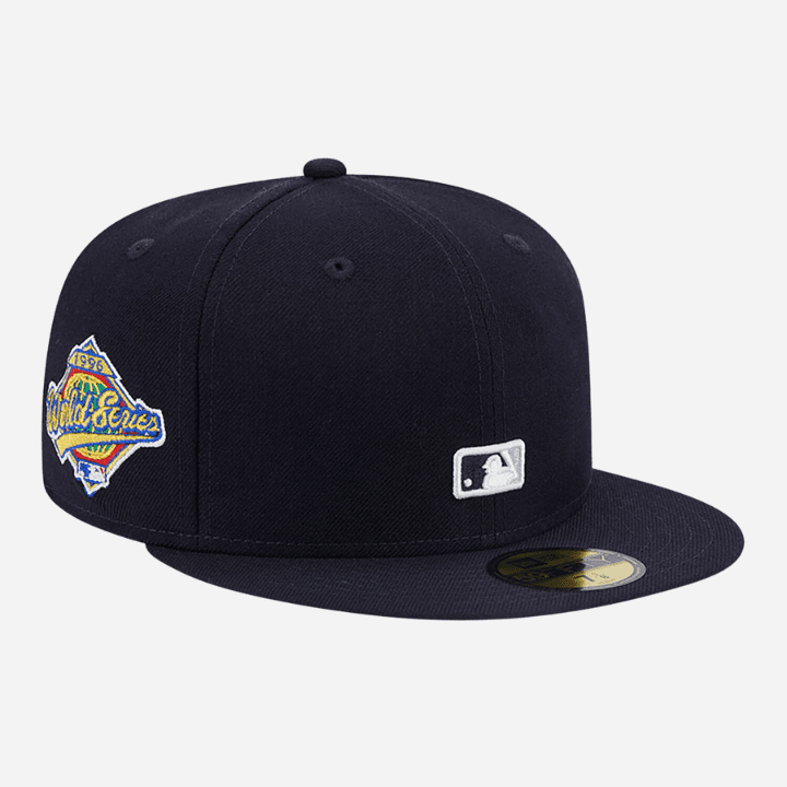 New Era New York Yankees Reverse Logo Navy 59FIFTY Fitted Cap - Hympala Store