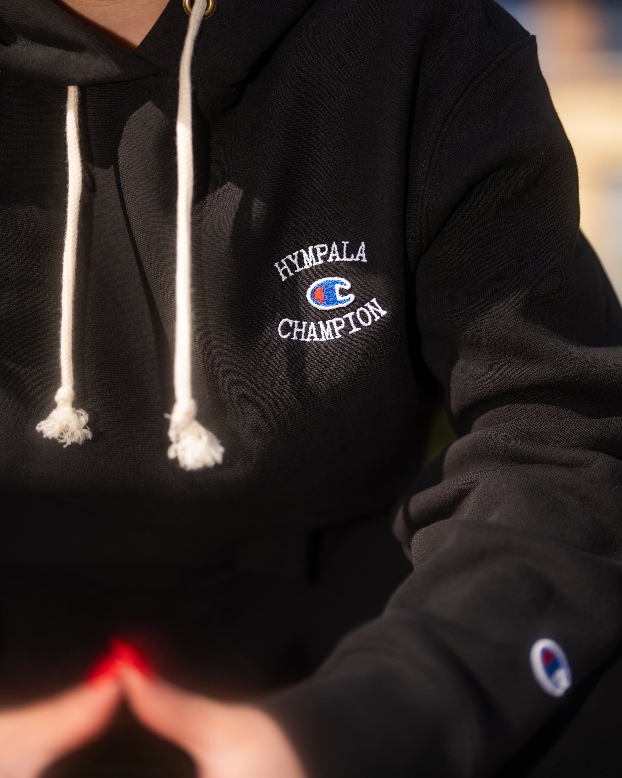 x Champion Reverse Weave Hoodie Black