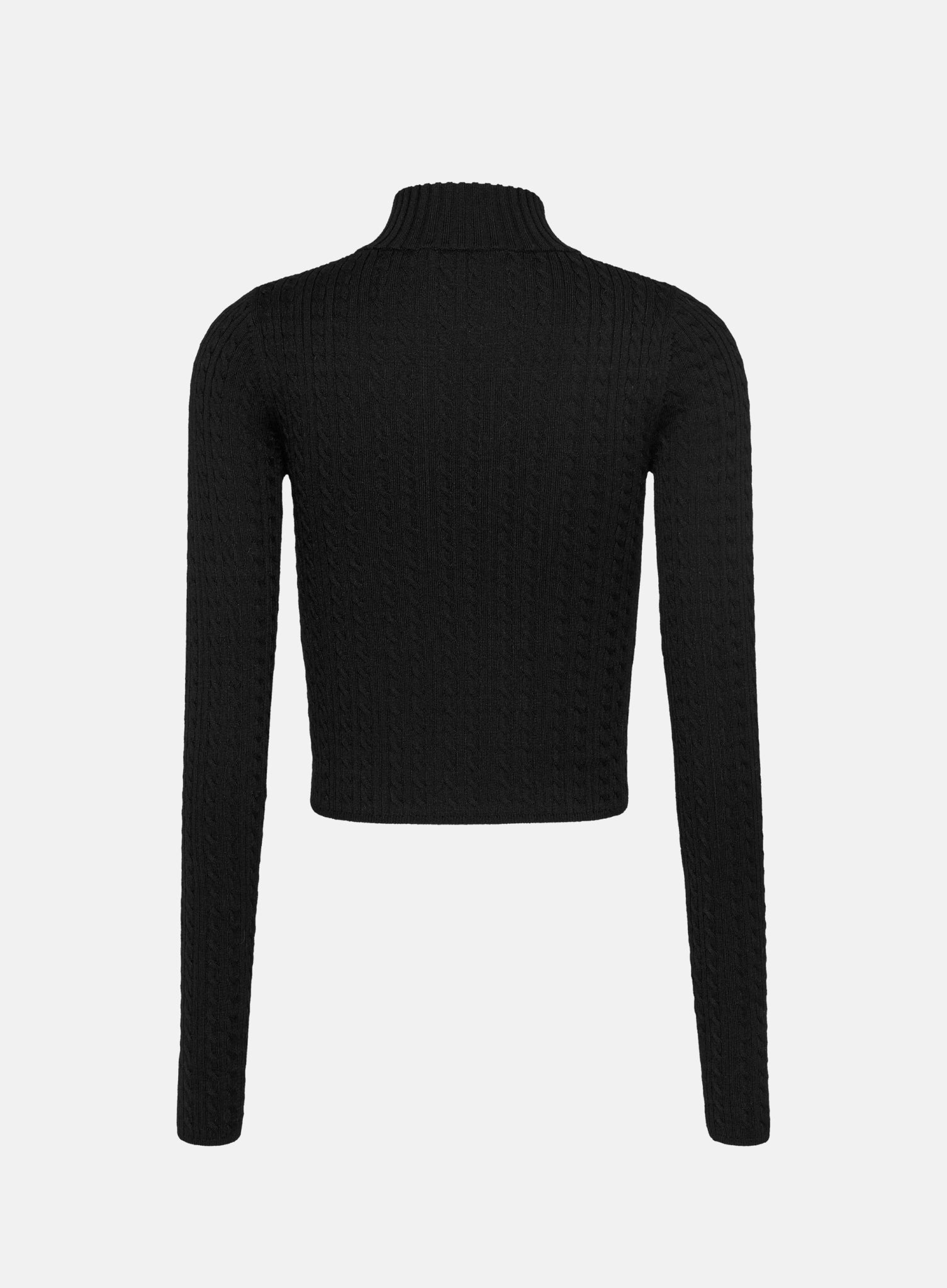 TJW Zip-Trough Top Black