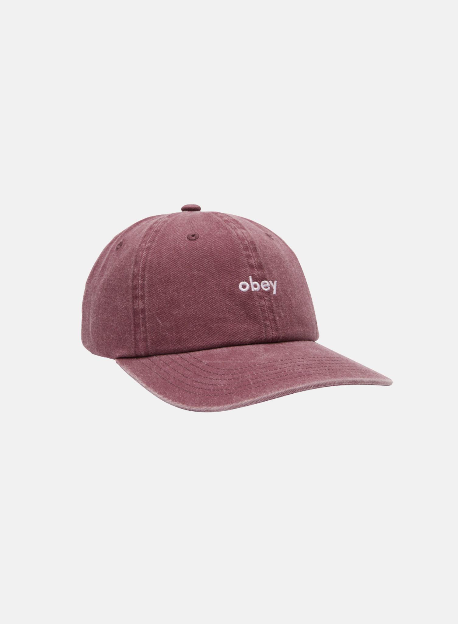 OBEY Lowercase Pigment Dyed Cap Vino - Hympala Store