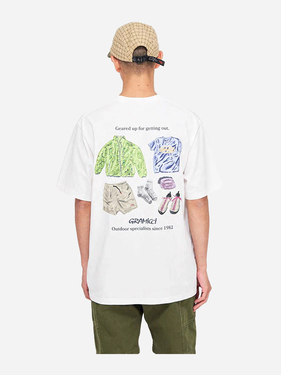Geared Up Tee White