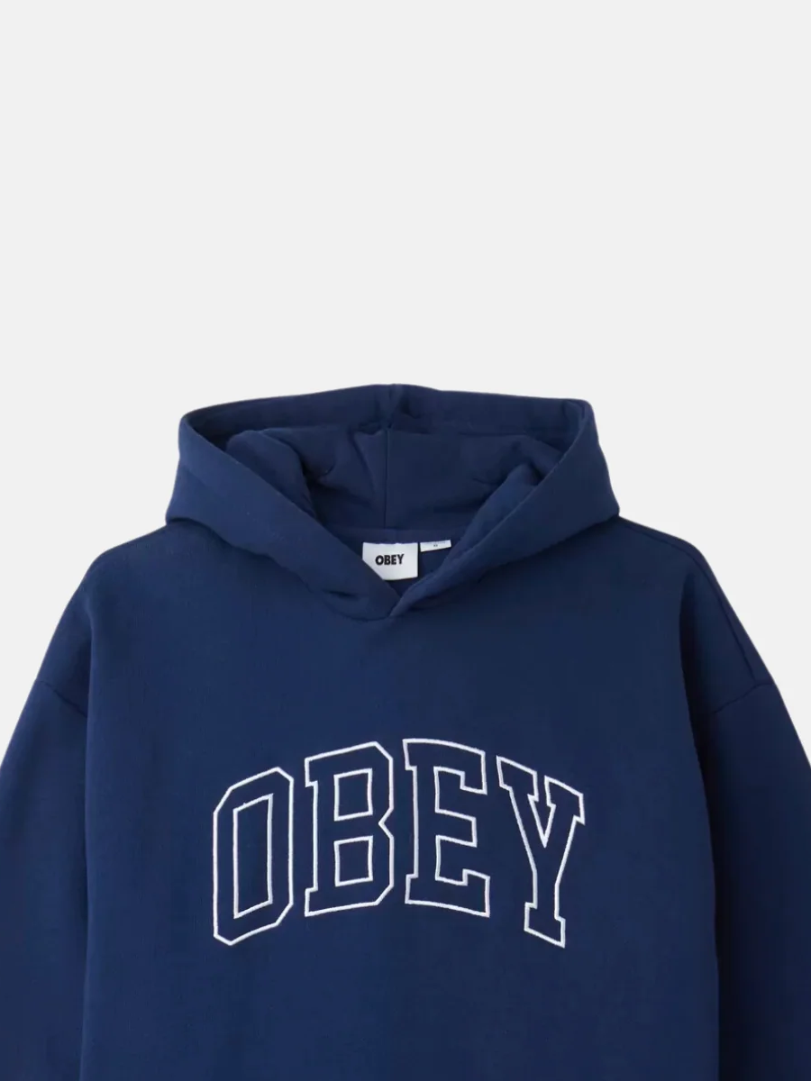 Collage Extra Heavy Hoodie Navy