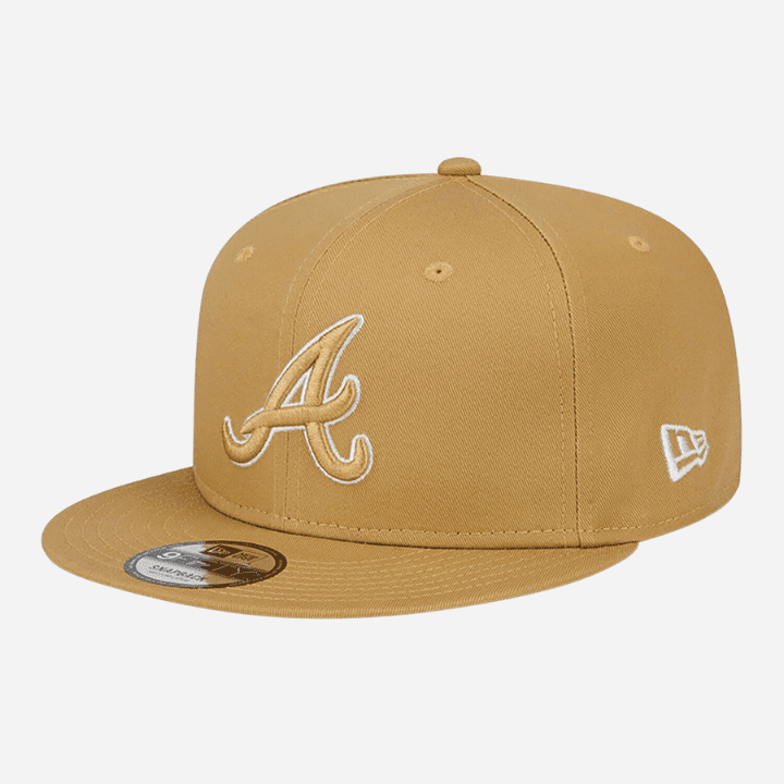 Atlanta Braves Side Patch Beige 9FIFTY Snapback Cap