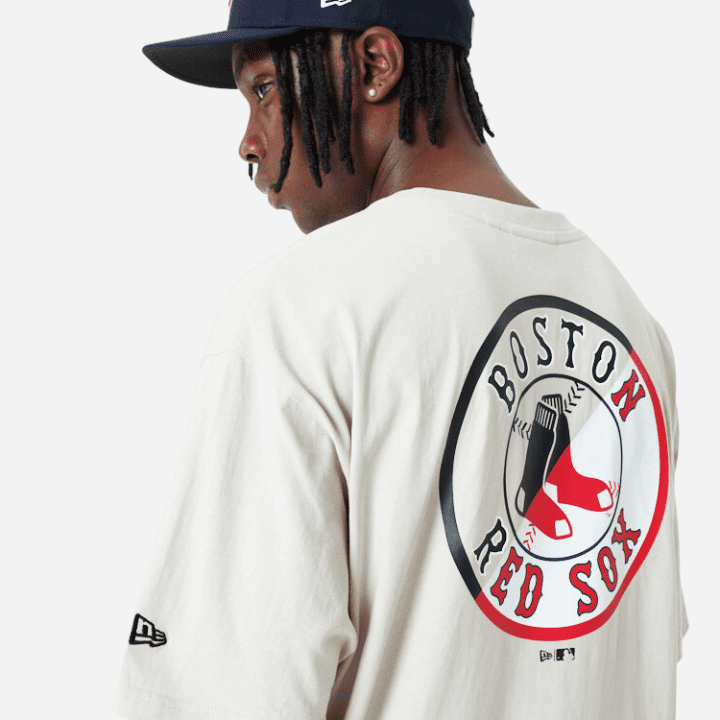 New Era Boston Red Sox Graphic Tee White - Hympala Store 
