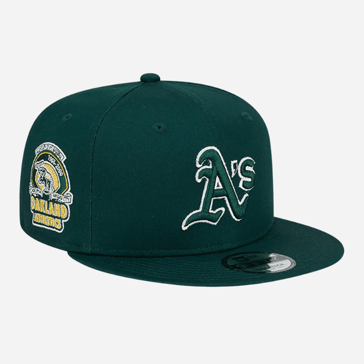 Oakland Athletics Side Patch Green 9FIFTY Snapback Cap