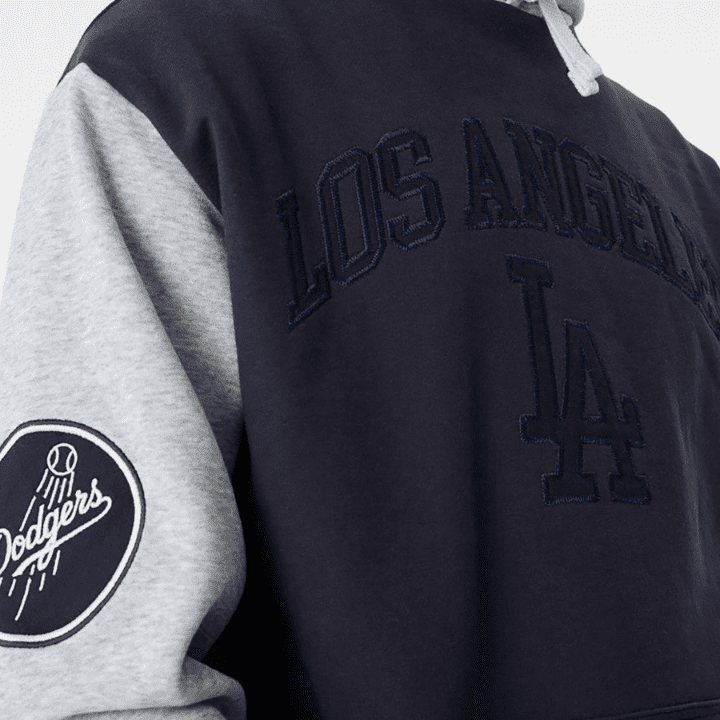 New Era LA Dodgers MLB Heritage Navy Oversized Hoodie - Hympala Store 