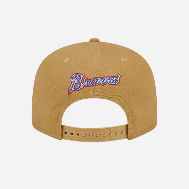 Atlanta Braves Side Patch Beige 9FIFTY Snapback Cap