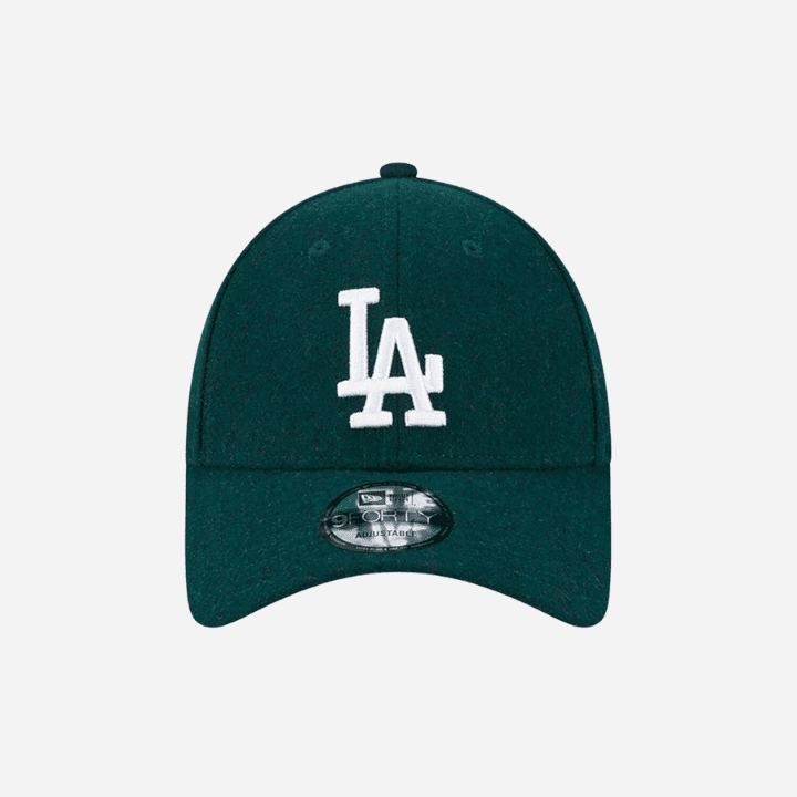 LA Dodgers Melton Wool Green 9FORTY Adjustable Cap