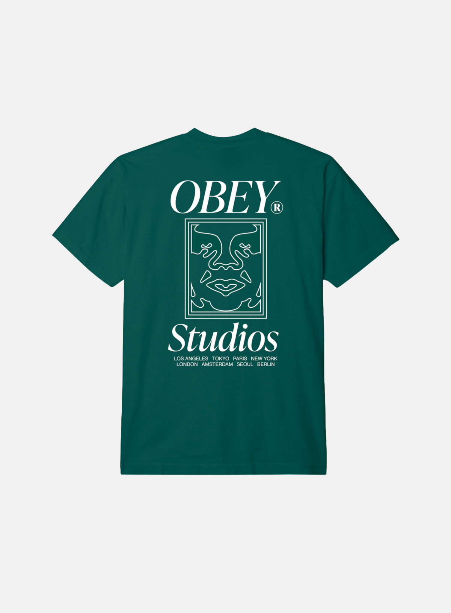 Obey Studios Tee Dark Green