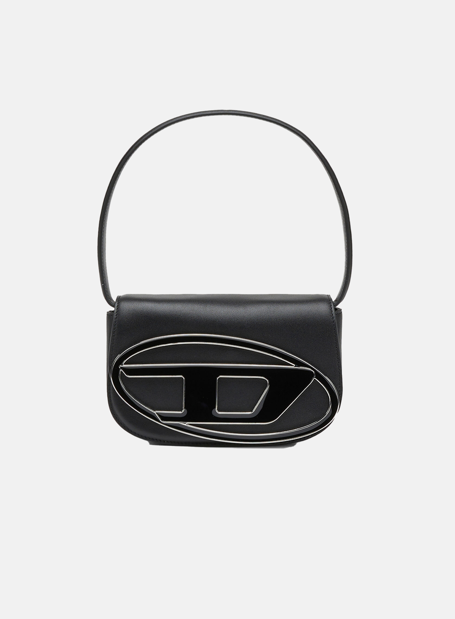 1DR Shoulder Bag Leather Black