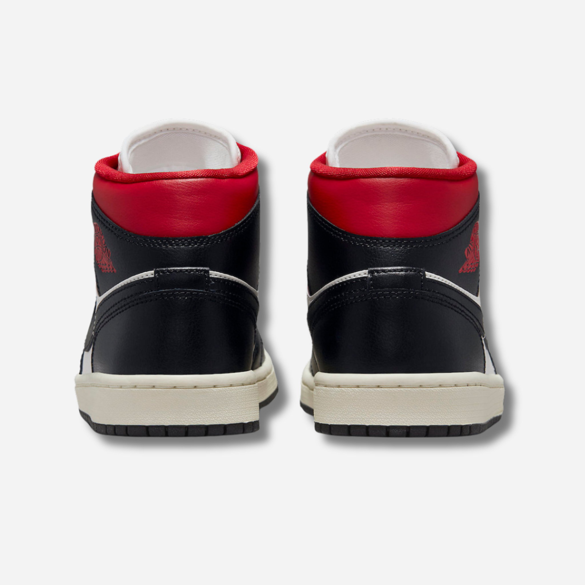 Air Jordan 1 Mid Black Gym Red