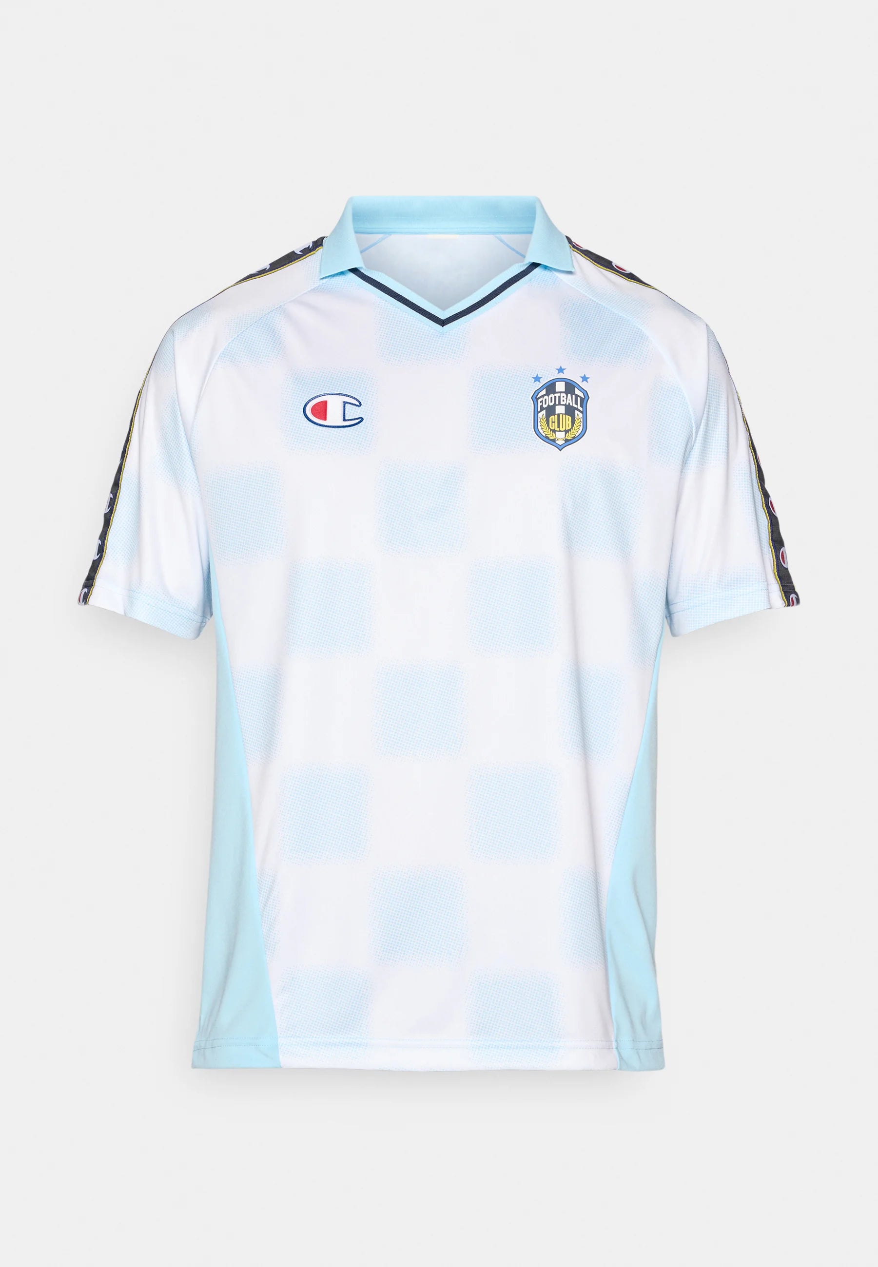Polo Soccer Shirt Aqua/White