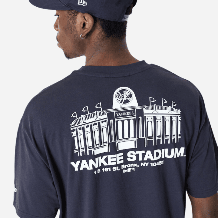 NY Yankees Stadium Graphic Tee Navy