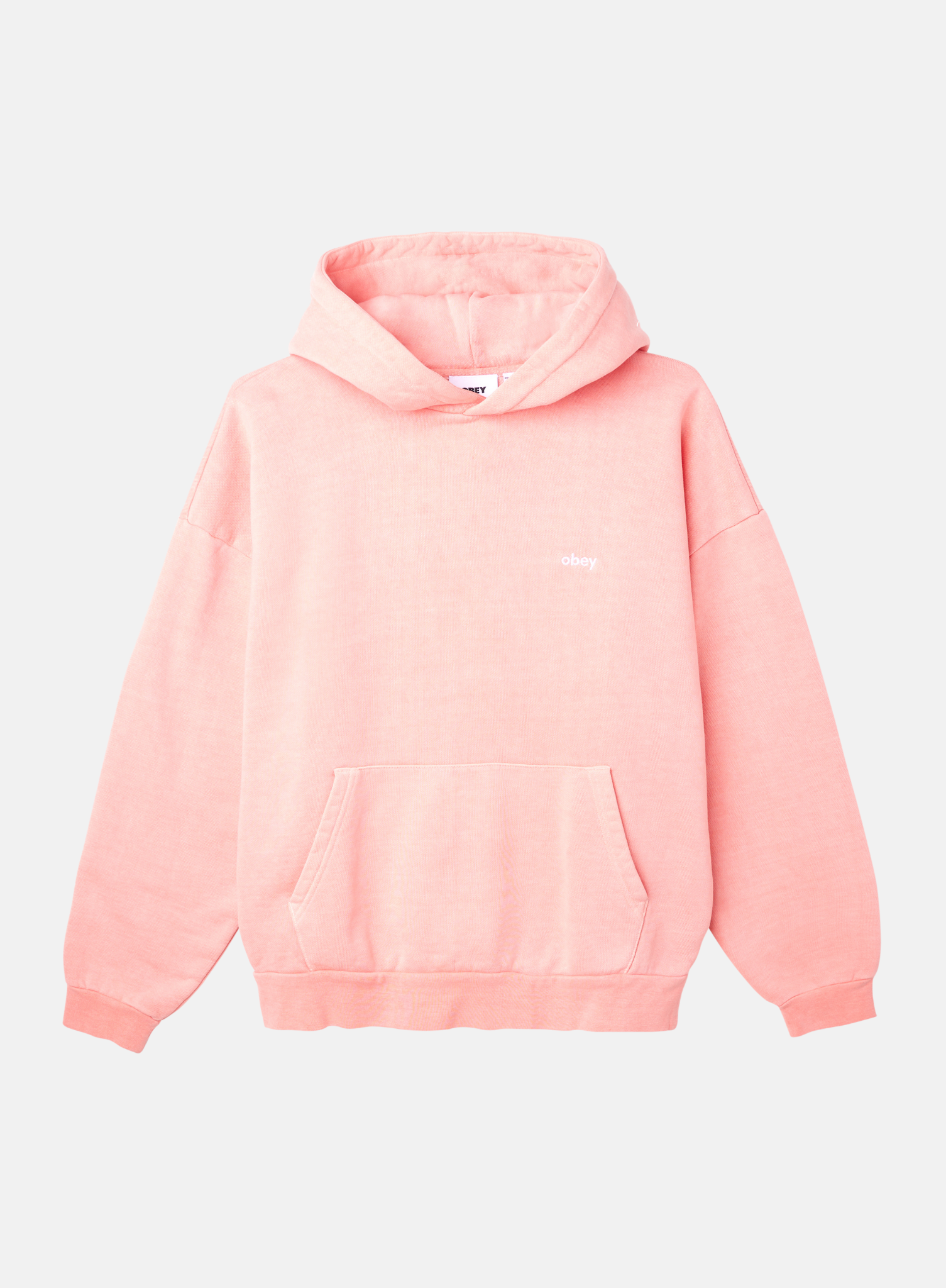 OBEY Pigment Dyed Hoodie Pink - Hympala Store 