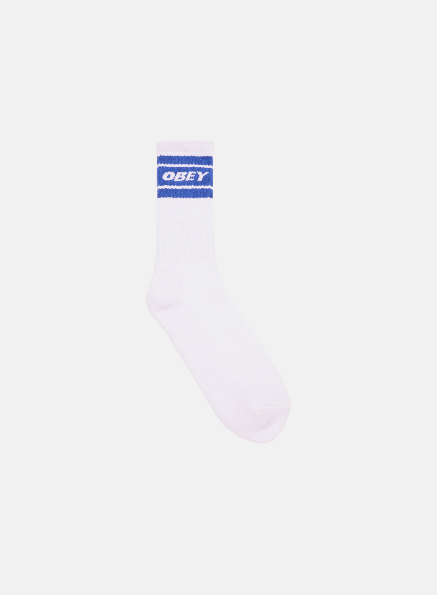OBEY Cooper II Socks White/Surf Blue - Hympala Store 