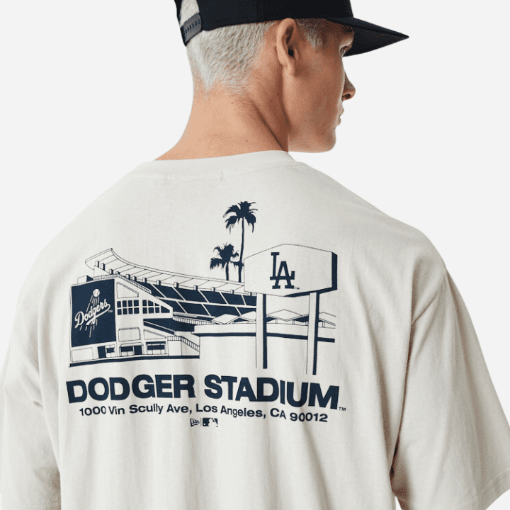 LA Dodgers Stadium Graphic Tee White