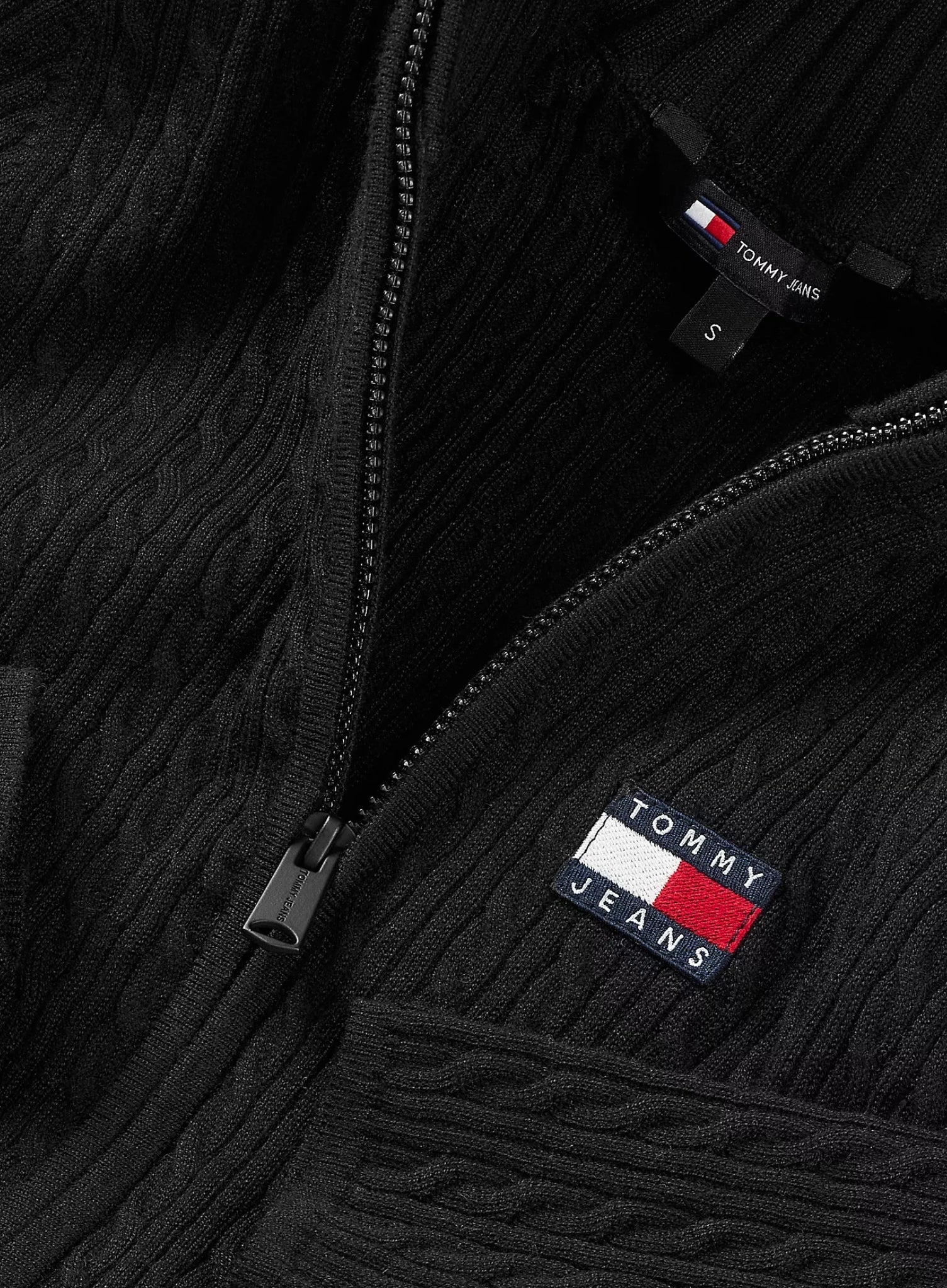 TJW Zip-Trough Top Black