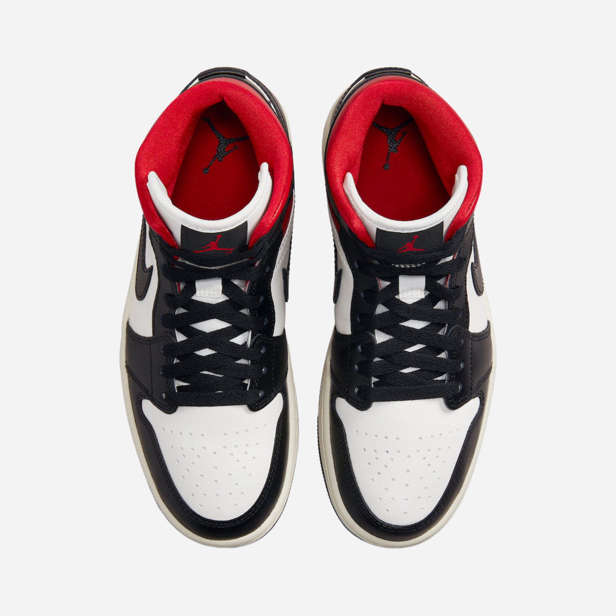 Air Jordan 1 Mid Black Gym Red