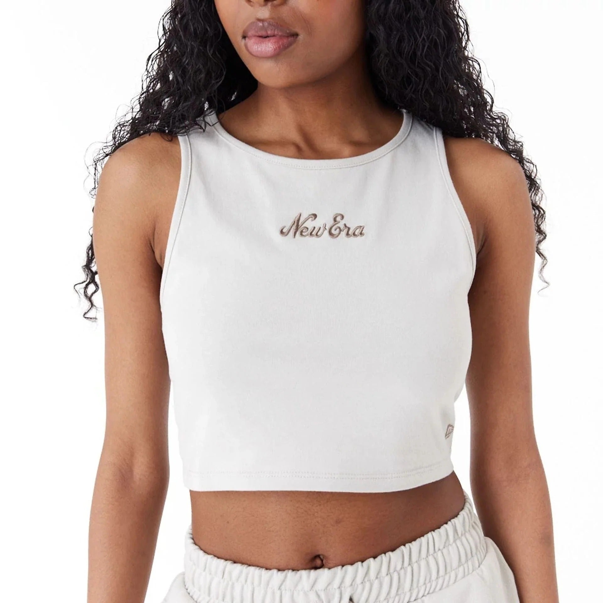 Wmns Crop Tank Top Stone