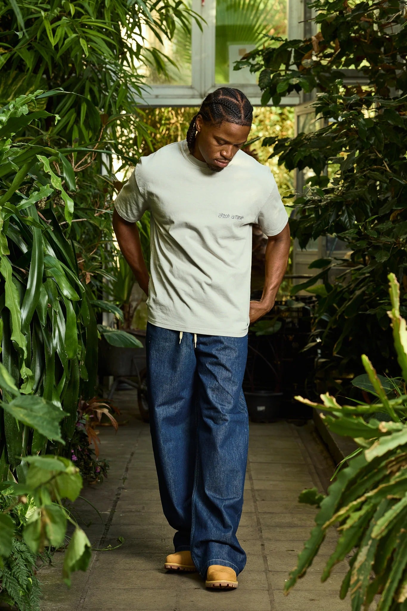 Beige Blossoms Tee
