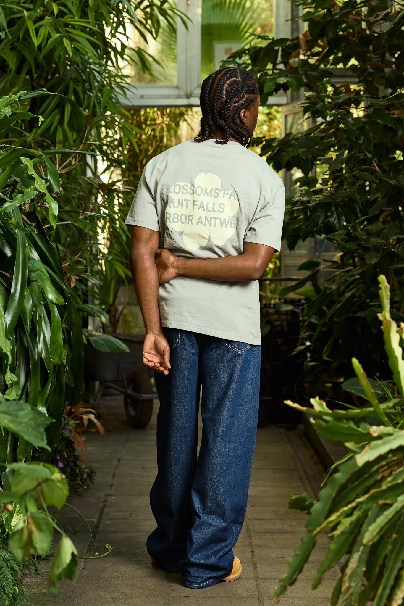 Beige Blossoms Tee