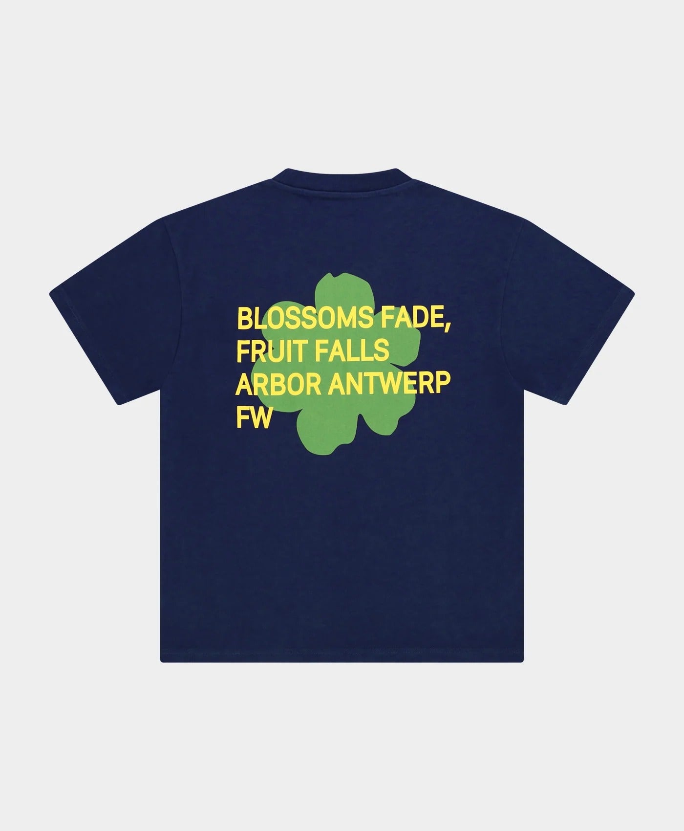 Green Blossoms Tee White