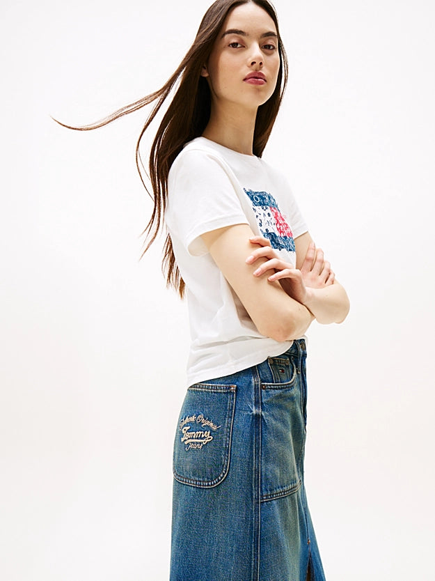 Wmns Utility Denim Skirt