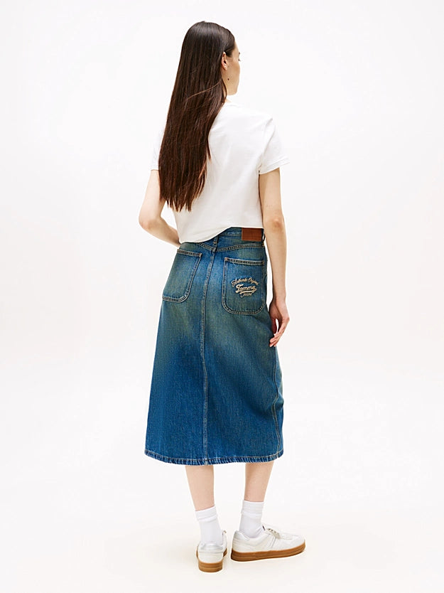 Wmns Utility Denim Skirt