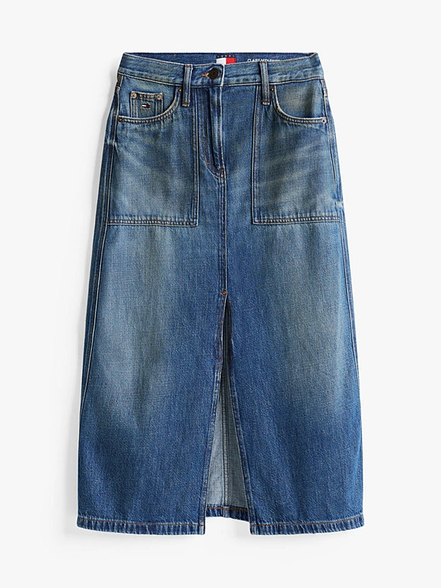 Wmns Utility Denim Skirt