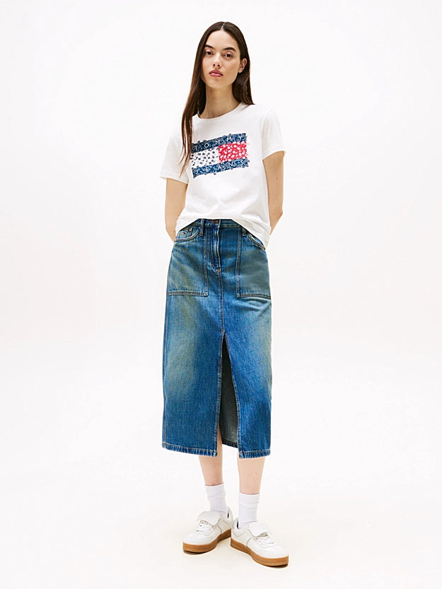 Wmns Utility Denim Skirt