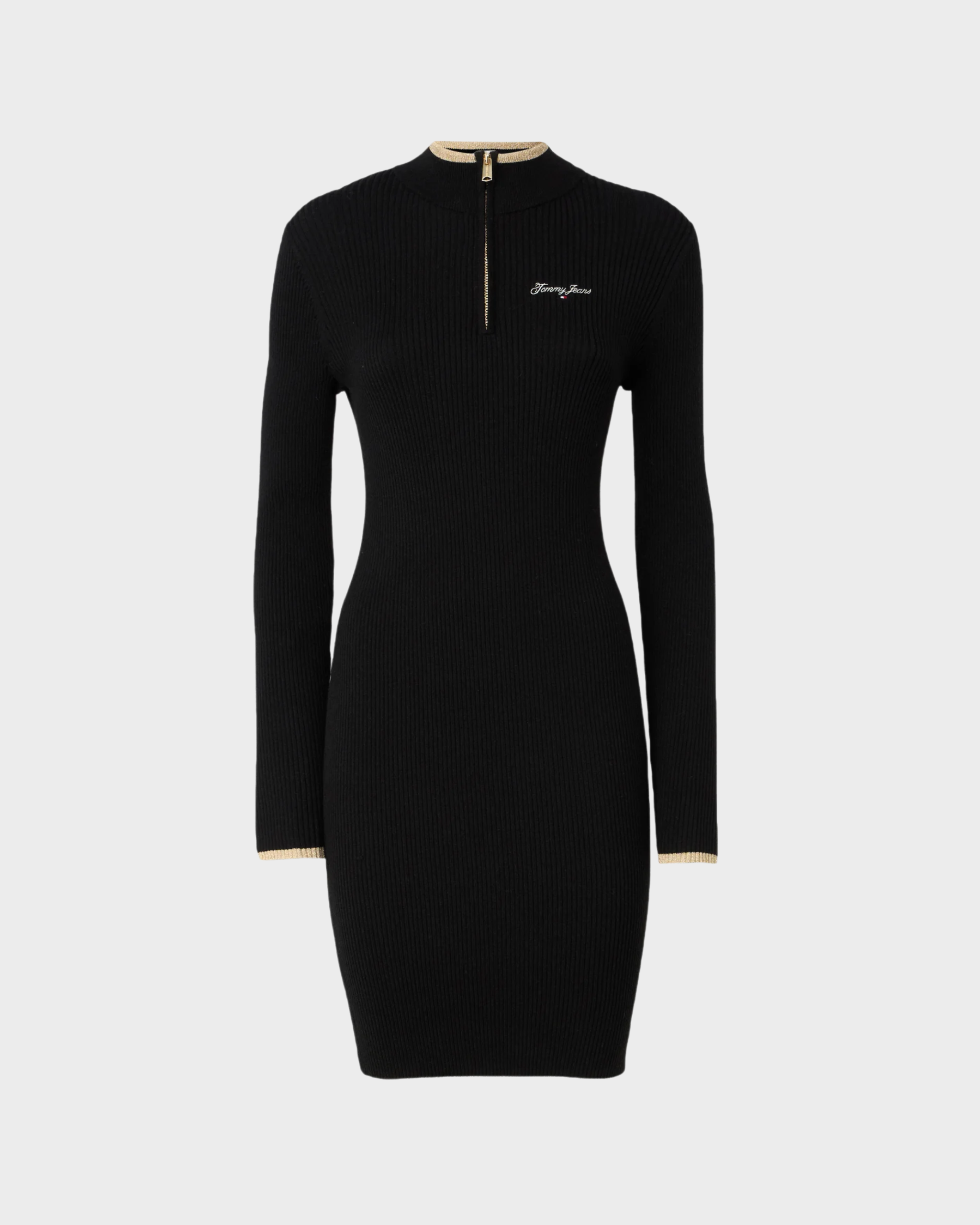 TJW Metallic Zip Dress