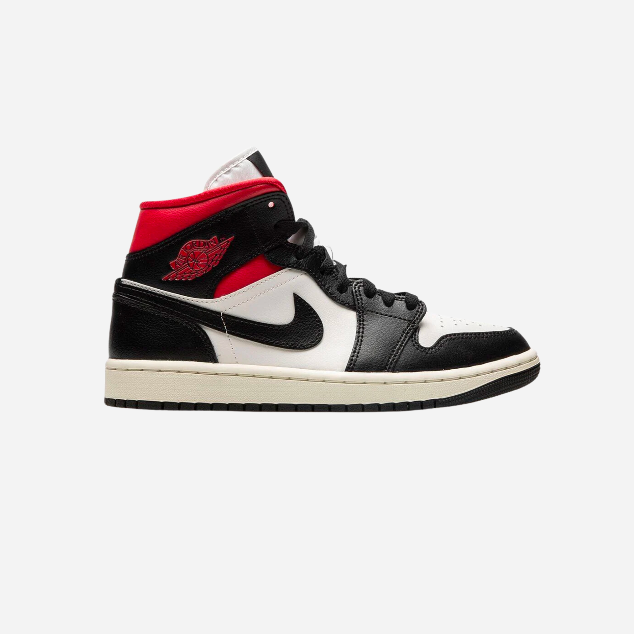 Air Jordan 1 Mid Black Gym Red