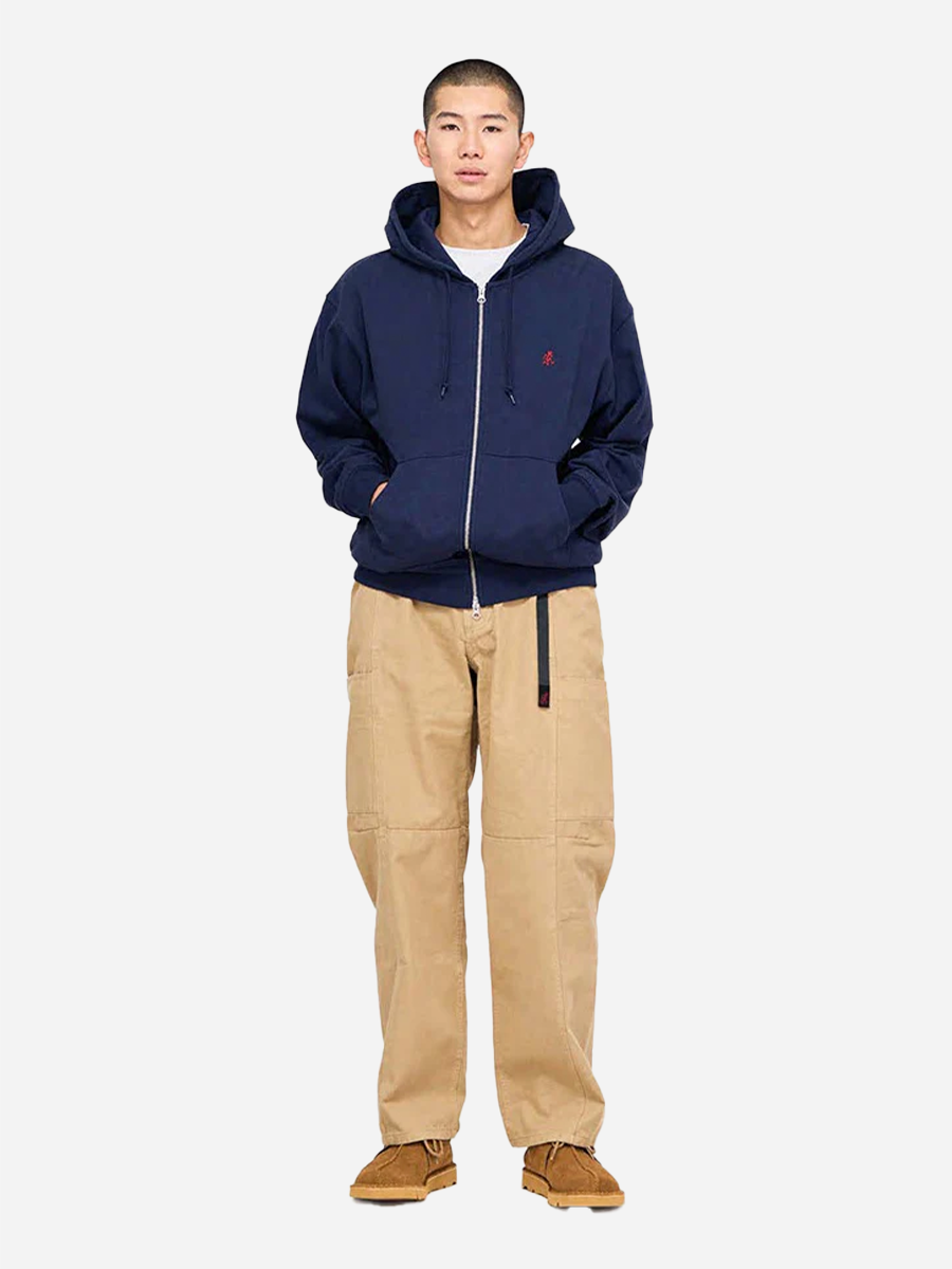 One Point Zip-Hoodie Navy