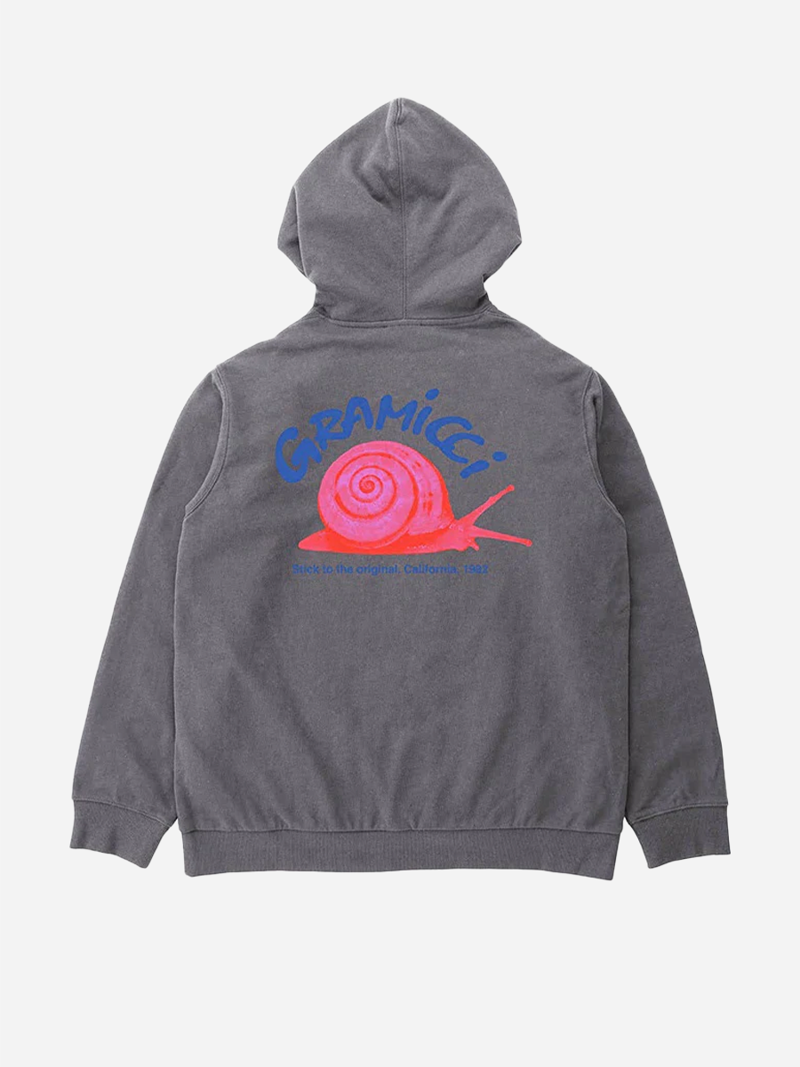 Snail Hoodie Charcoal Pigment