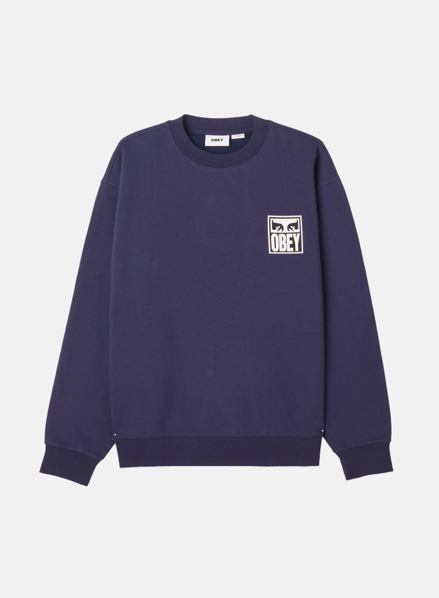 OBEY Icon Eyes Crewneck Navy - Hympala Store 