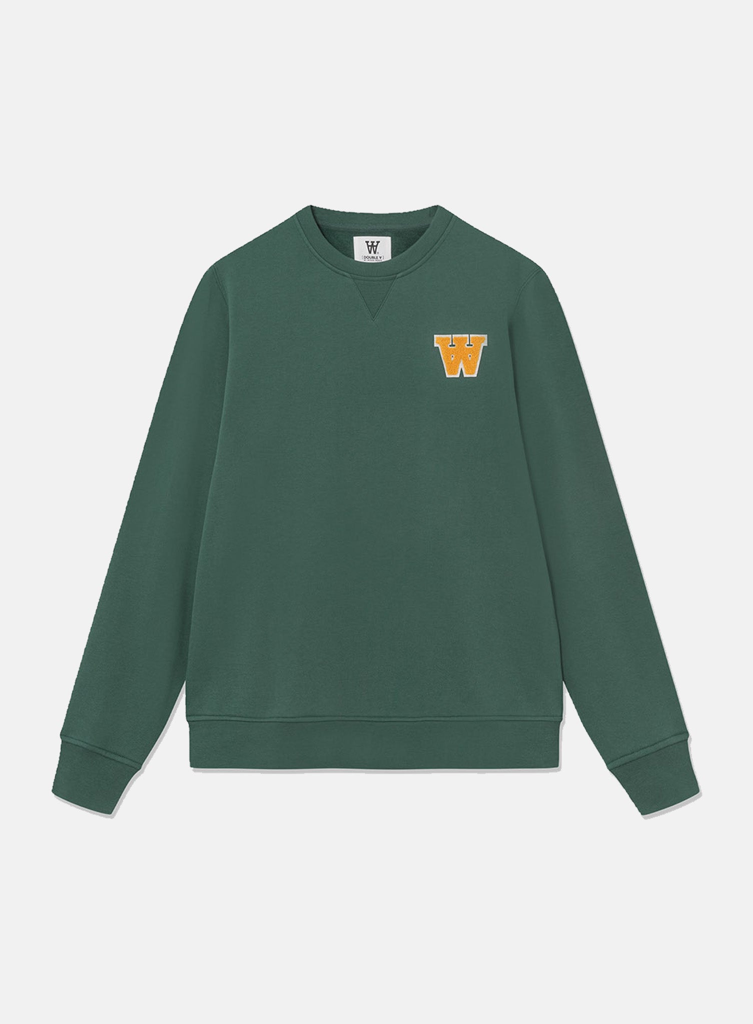 Wood Wood Tye AA Patches Sweatshirt Forest Green - Hympala Store 