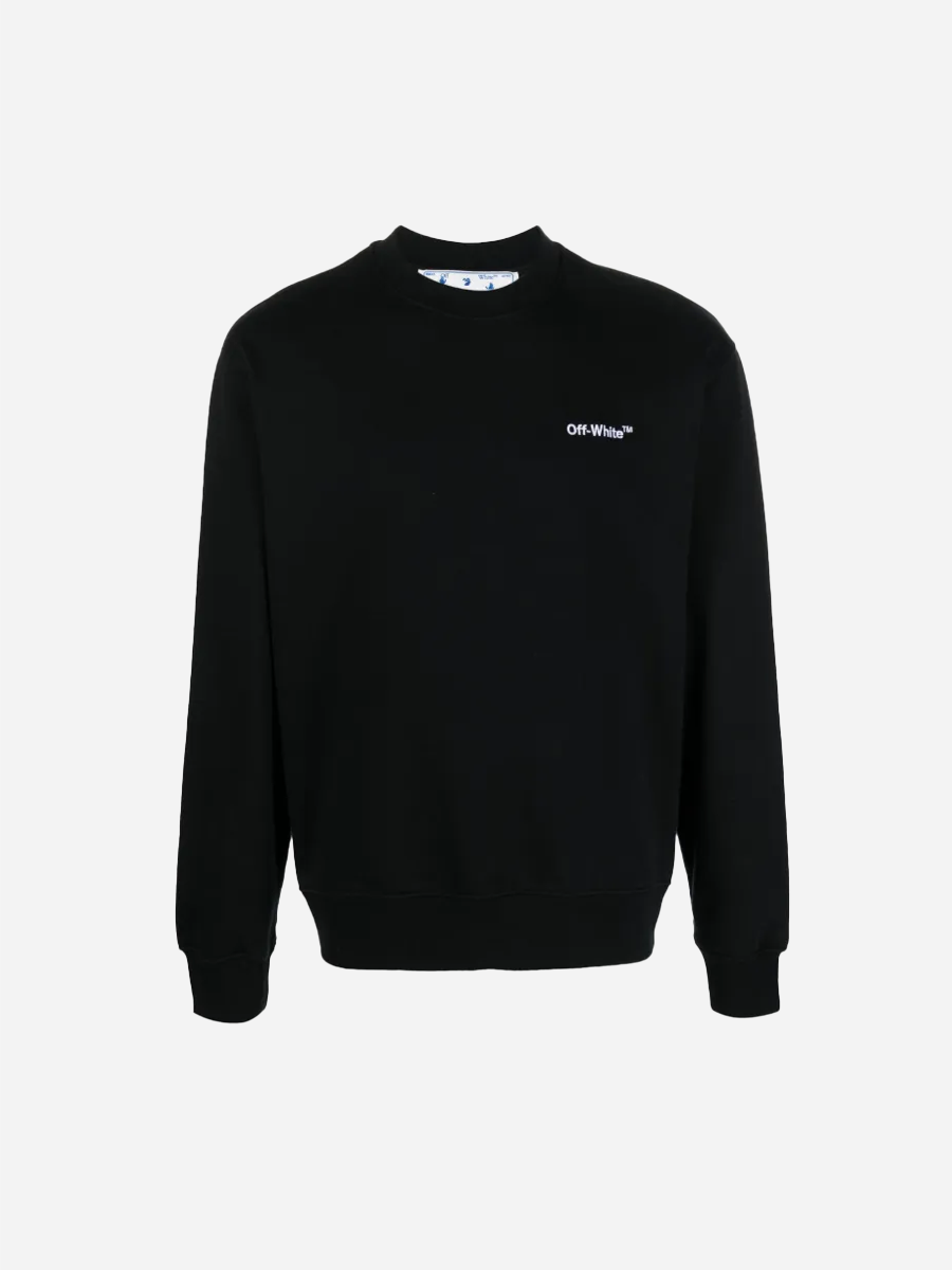 Helvetica logo-print Sweatshirt Black