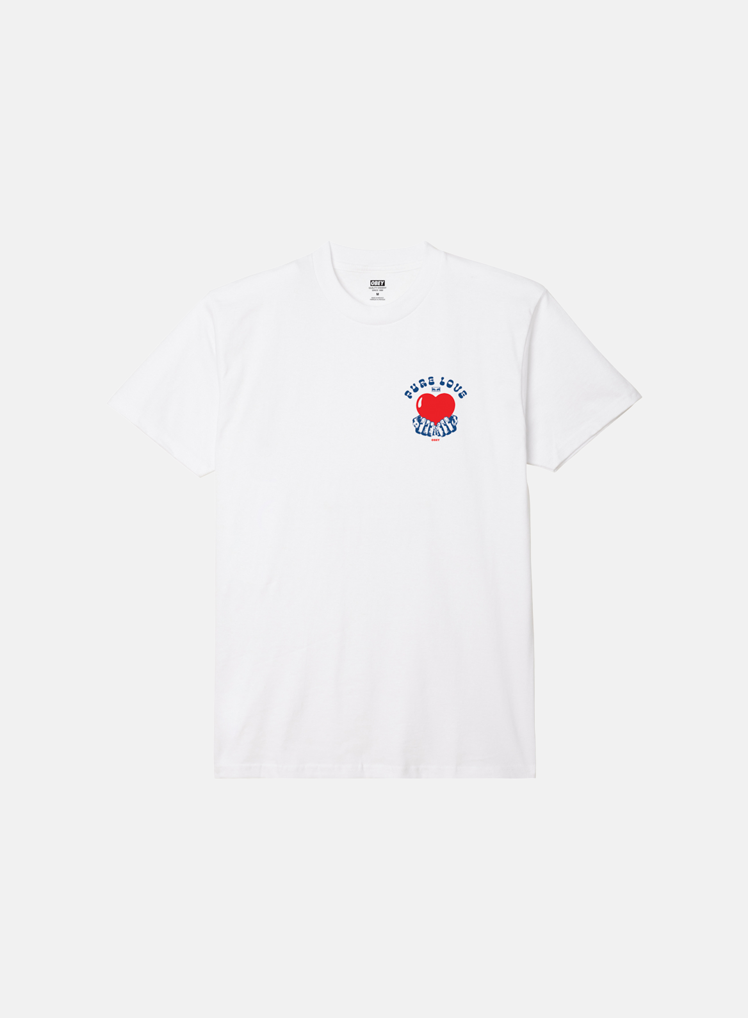 OBEY Pure Love Tee White - Hympala Store 