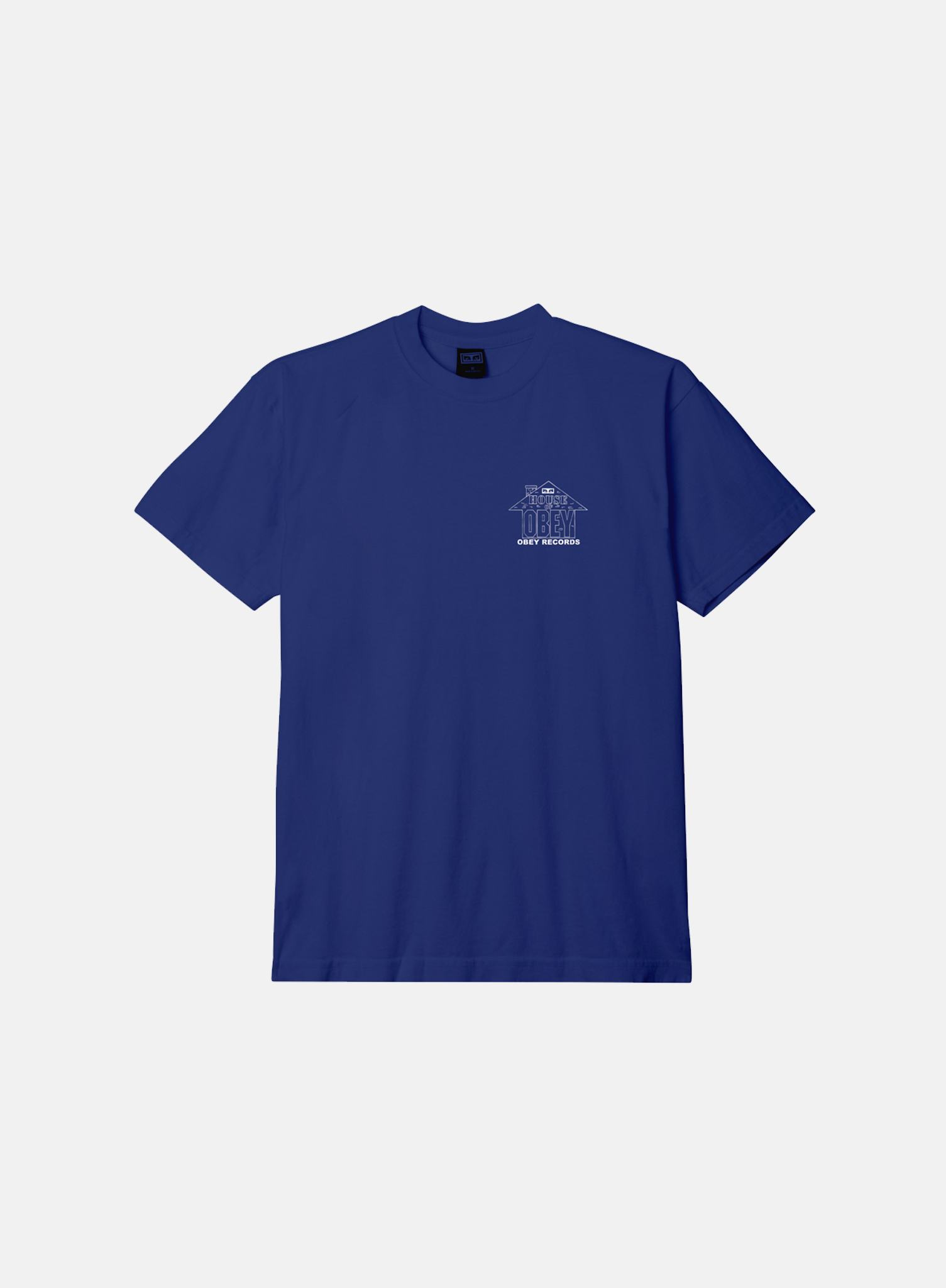 OBEY House Of Obey Records Tee Blue - Hympala Store 