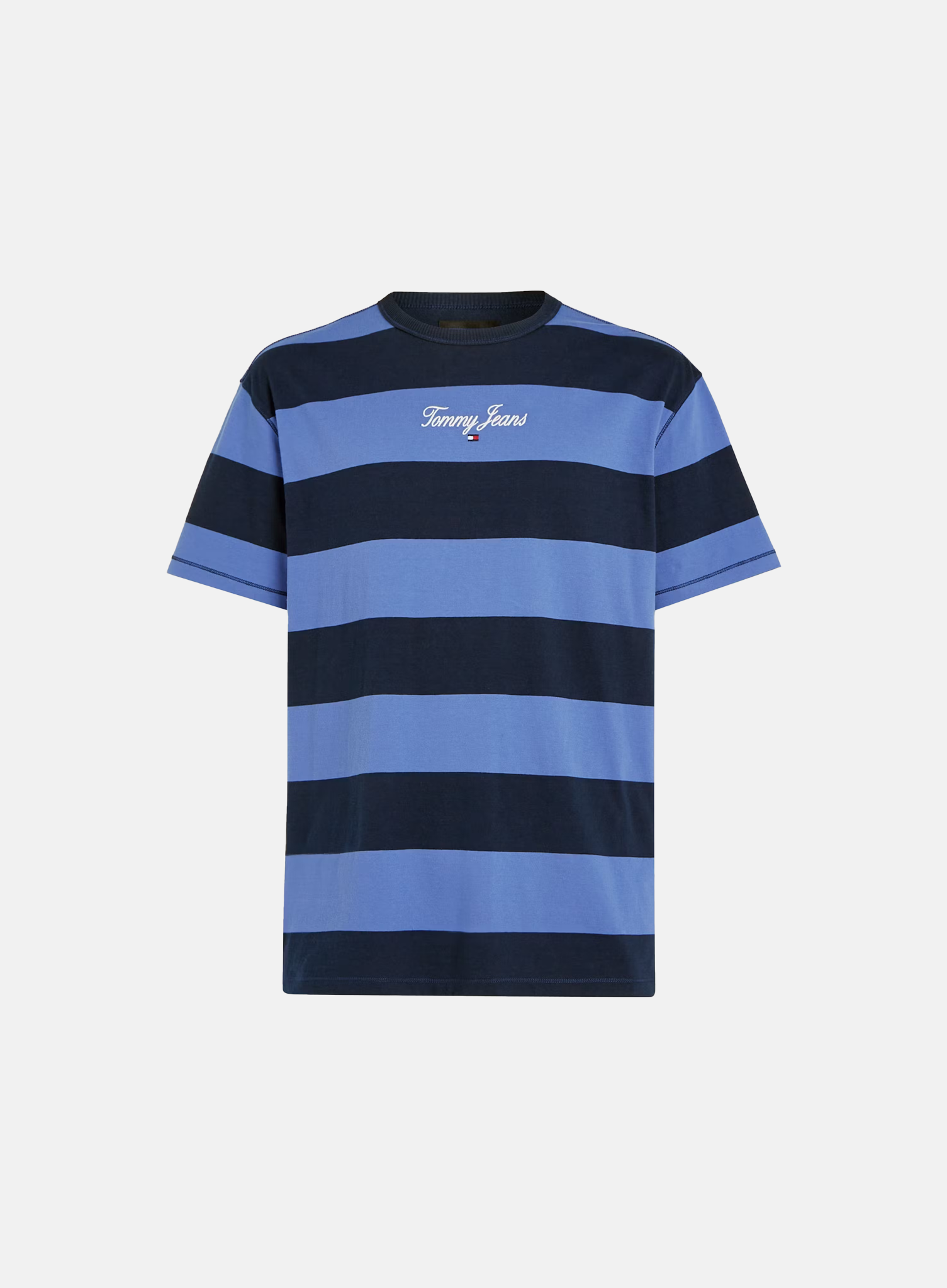 Tommy Jeans TJM Regular Bold Stripe Tee Navy - Hympala Store 