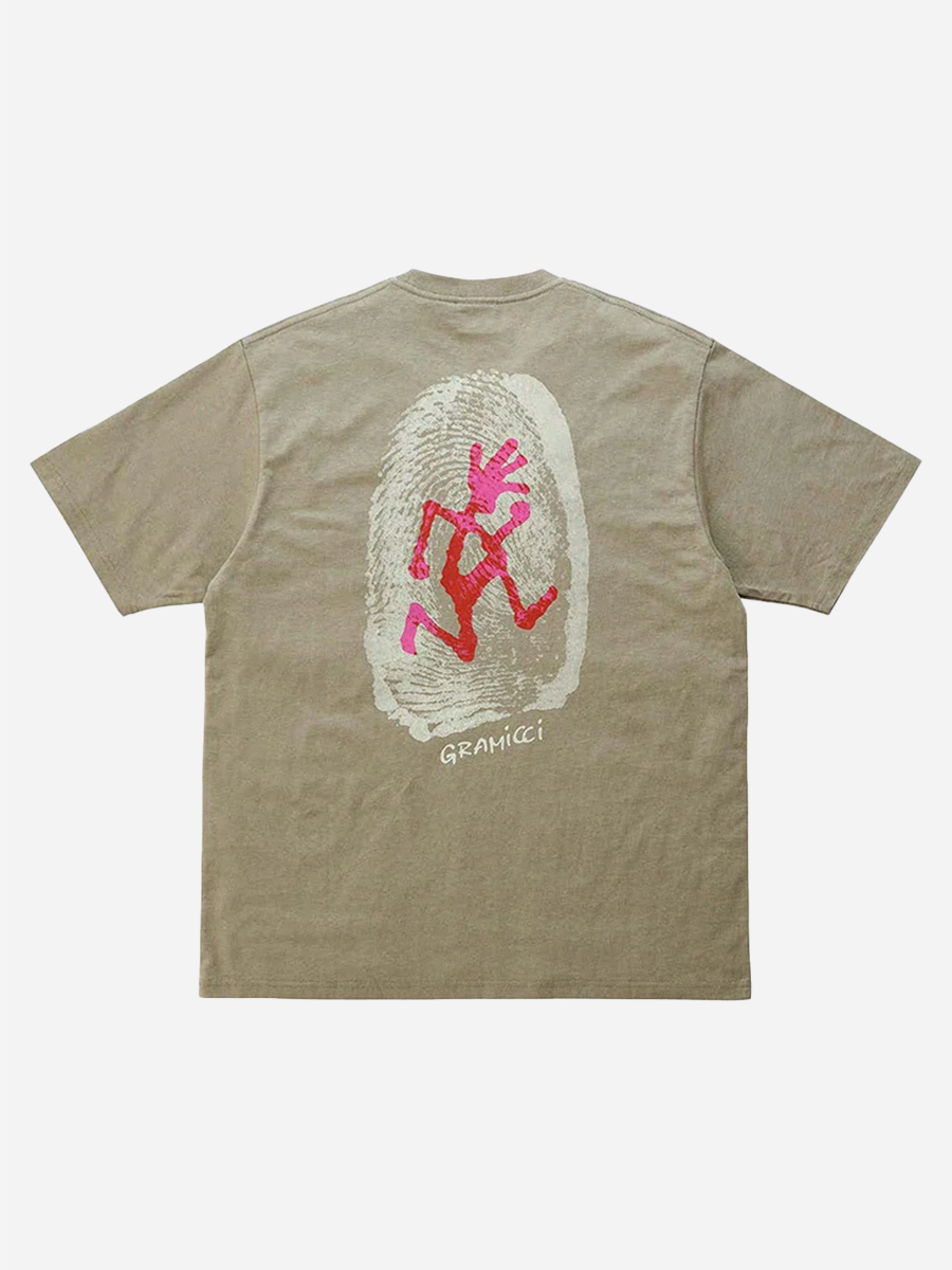 Thumbprint Tee Khaki