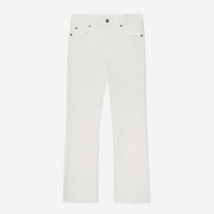 Logo Patch Cropped Jeans