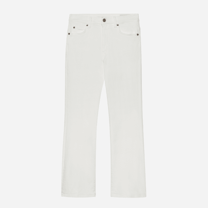 HAIKURE Logo Patch Cropped Jeans - Hympala Store 