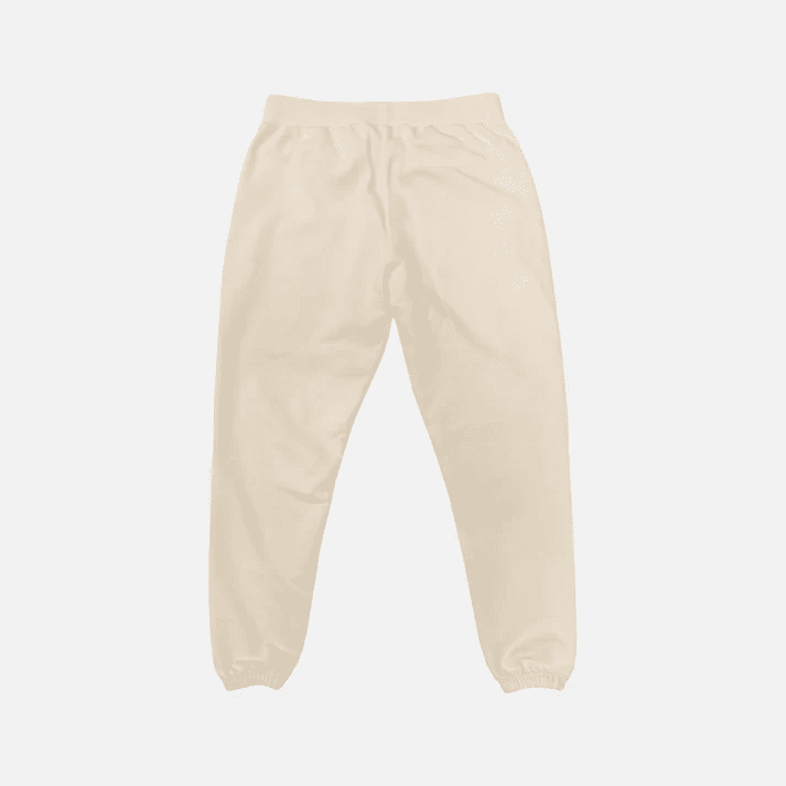 Hympala Embroidered Small Logo Sweatpants Natural - Hympala Store 