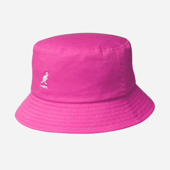 Washed Bucket Hat Electric Pink - Hympala Store